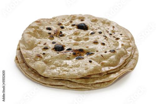 chapati , flat indian bread