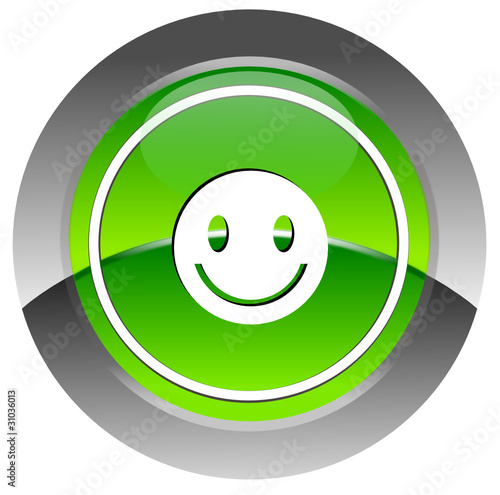Smile glossy icon