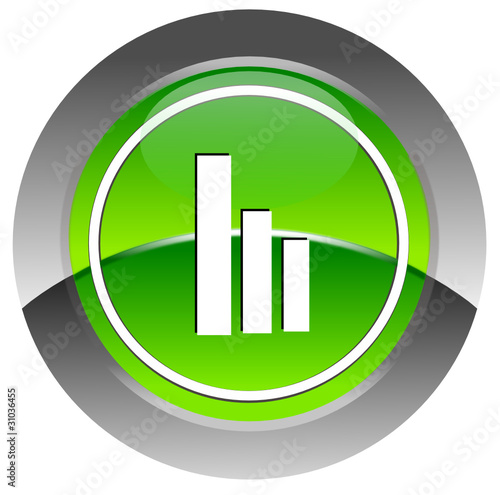 Histogram glossy icon