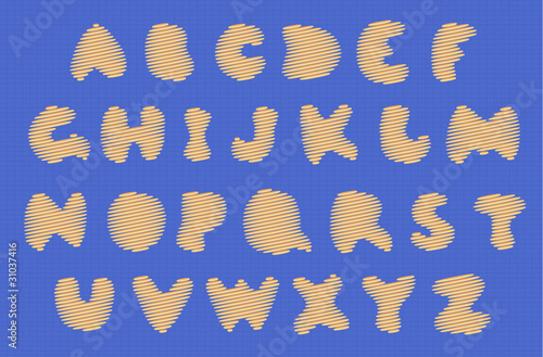 Sewing alphabet