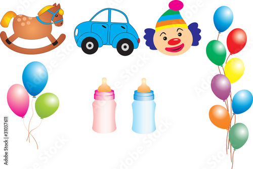 Baby Items vectors