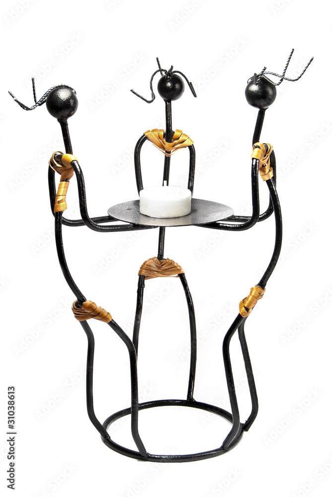 Candlestick with the natives Candlestick with the natives