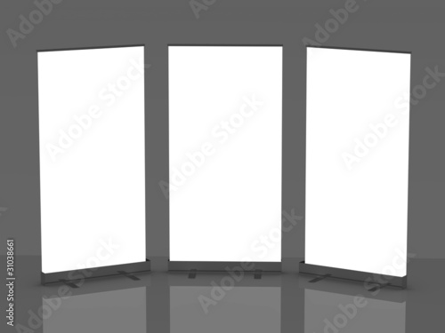 blank roll up banner display