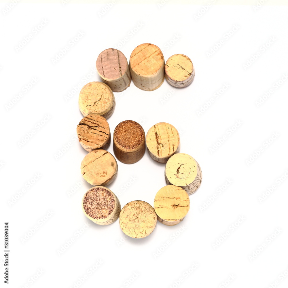 numero 6 con tappi sughero usati numero 6 con tappi sughero usati