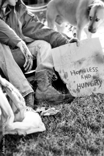 Homeless and hungry