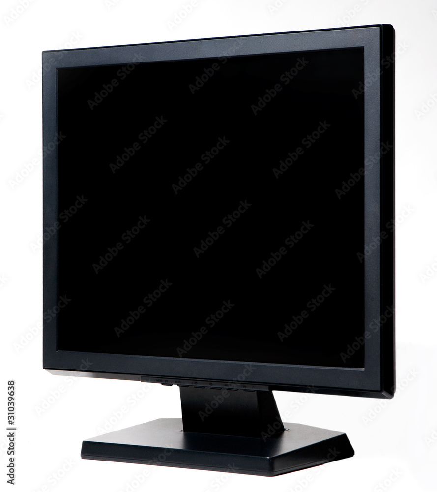Computer LCD Monitor on a white background Computer LCD Monitor on a white background
