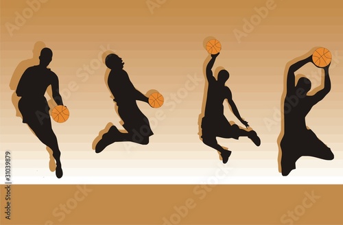 basketball silhouettes