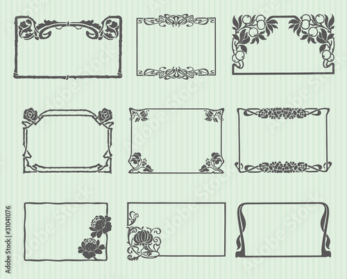 Art Nouveau Frame Set