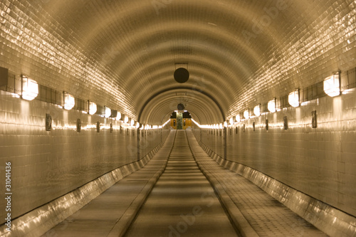 Schilderij op canvas Alter Elbtunnel - Hamburg - Deutschland