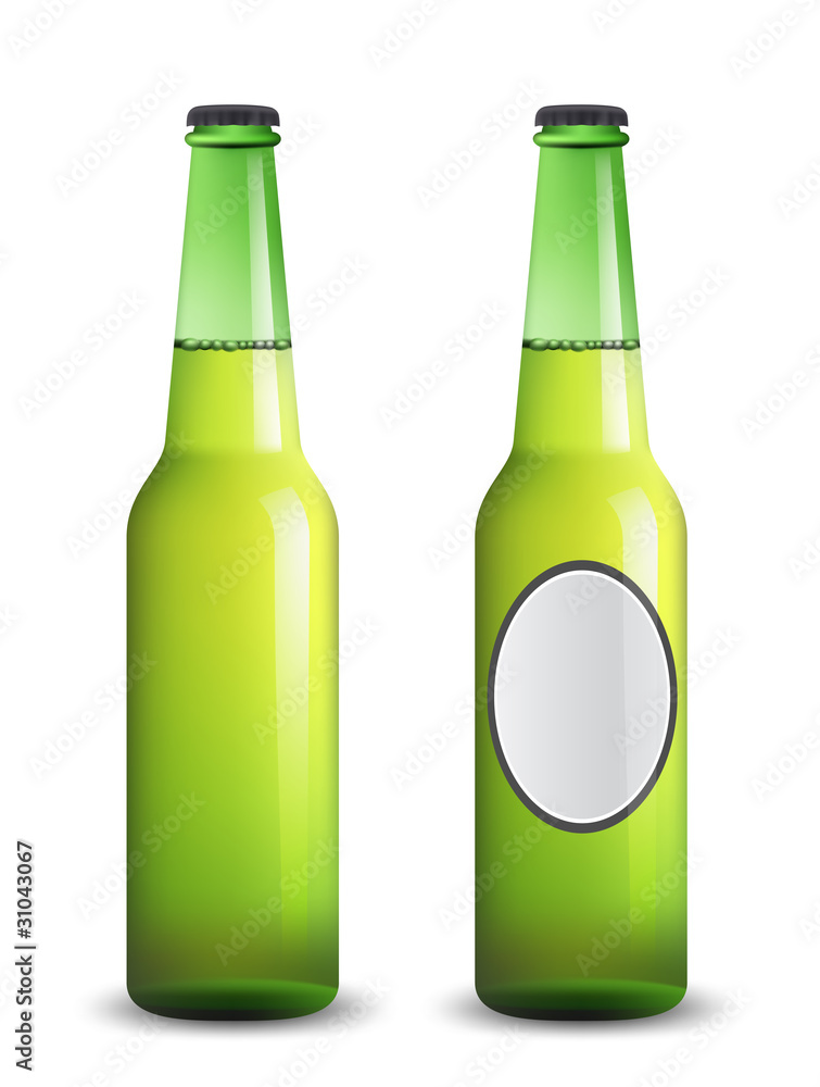 Vector beer bottles. Vector beer bottles.