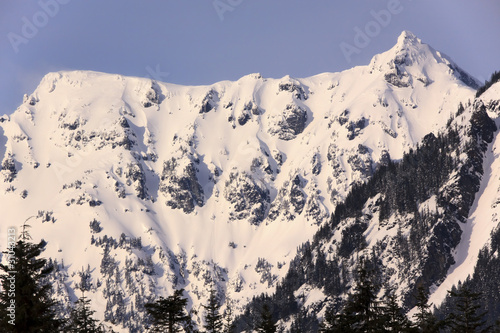 Snowy Mount Chikamin Peak Snoqualme Pass Washington photo