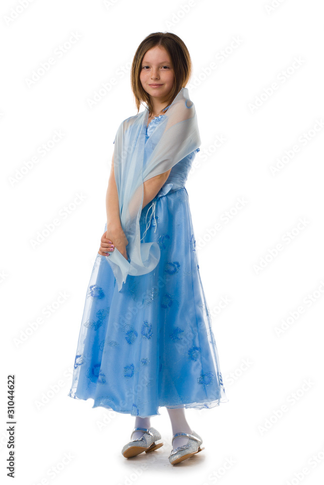 Nice girl in blue dress Nice girl in blue dress