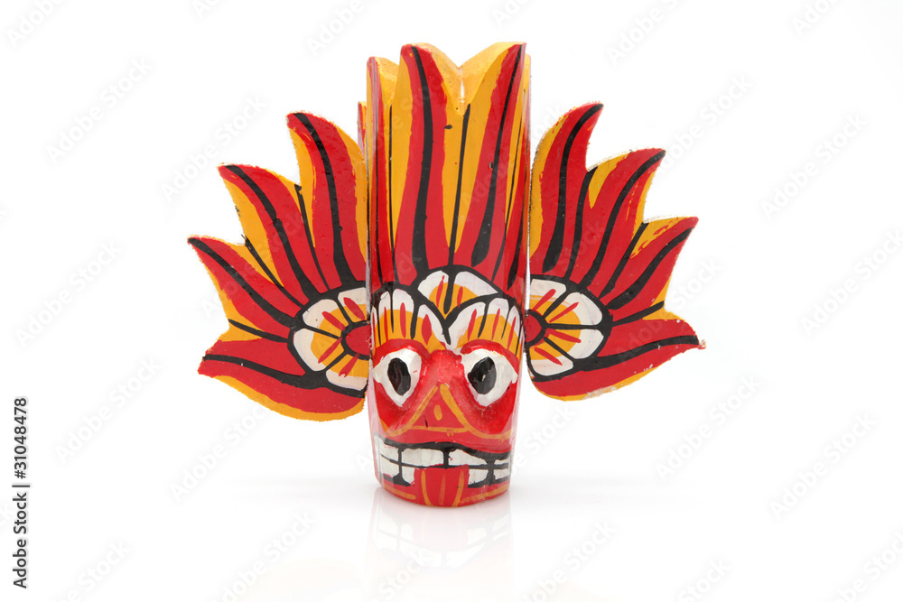 Fire Mask - Wooden Mask from Sri Lanka Fire Mask - Wooden Mask from Sri Lanka