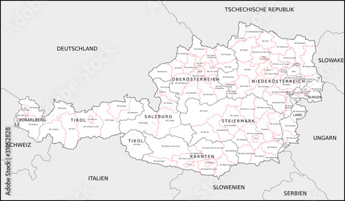   sterreich  Bundesland  Bezirk