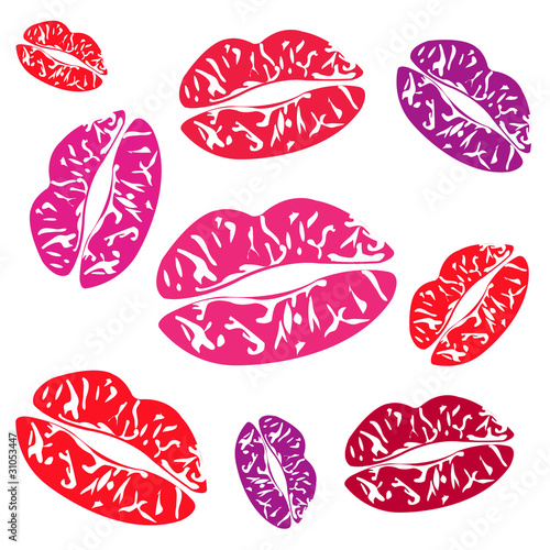 Imprint of the feminine lips