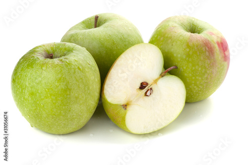 Three and half ripe apples