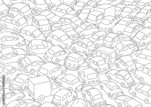ingorgo di auto
