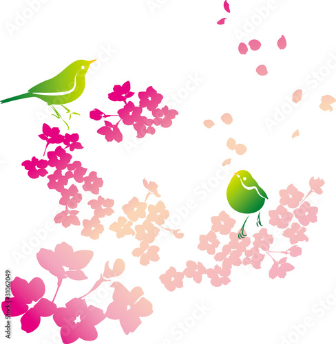 桜とうぐいす