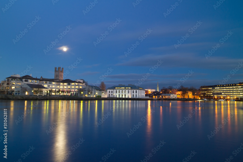 Limerick city at night