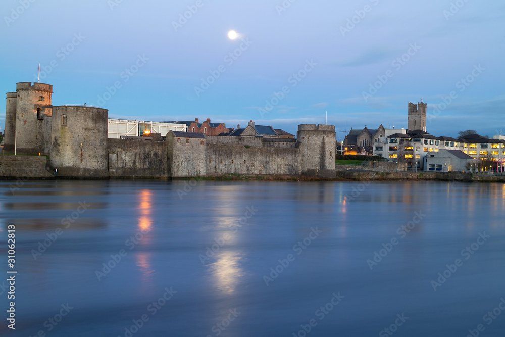 King John castle at night - Limerick