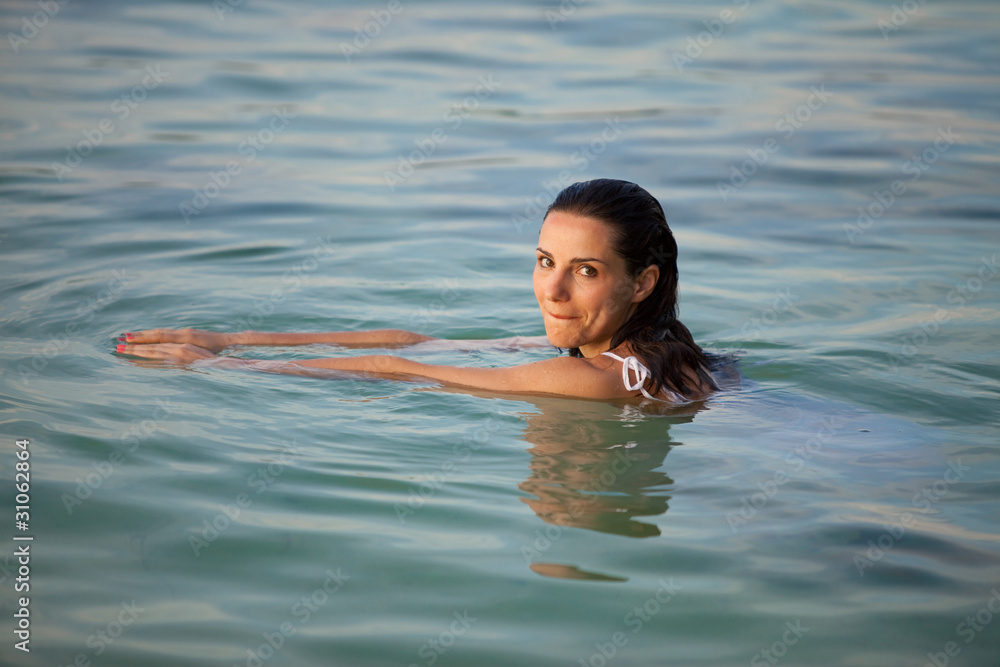 Schwimmende Frau - Mauritius - Swimming woman