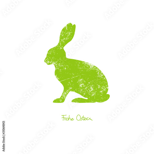 Osterhase Nostalgie grün