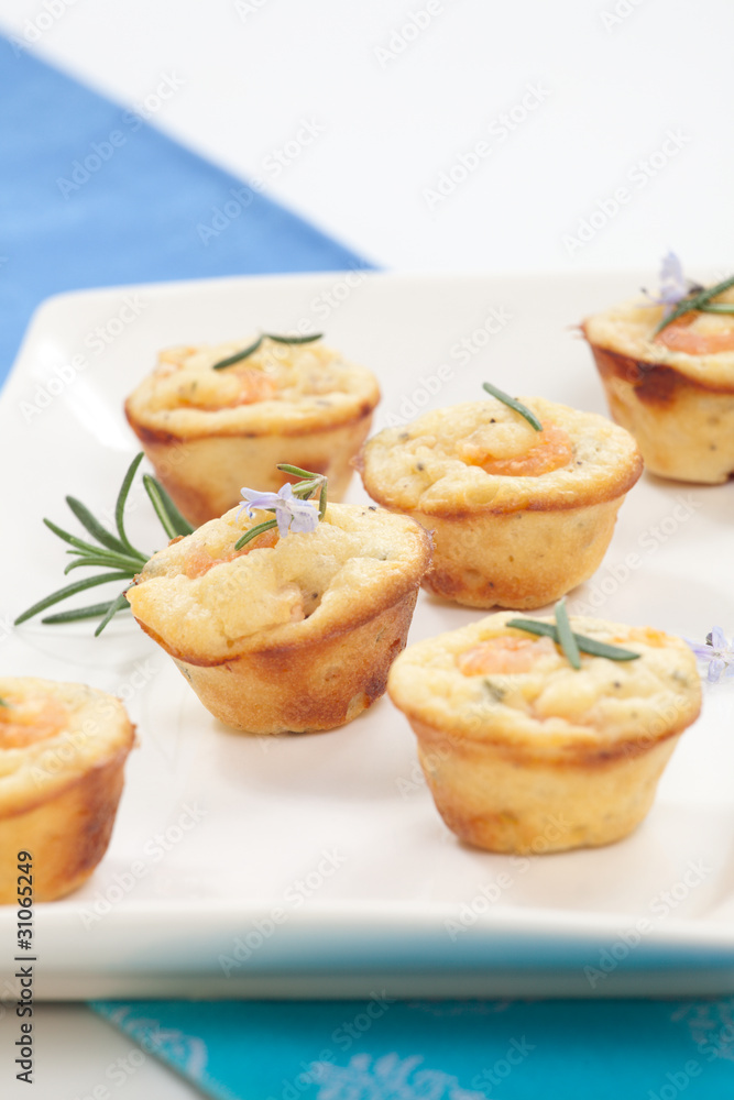 Shrimp and Rosemary muffins