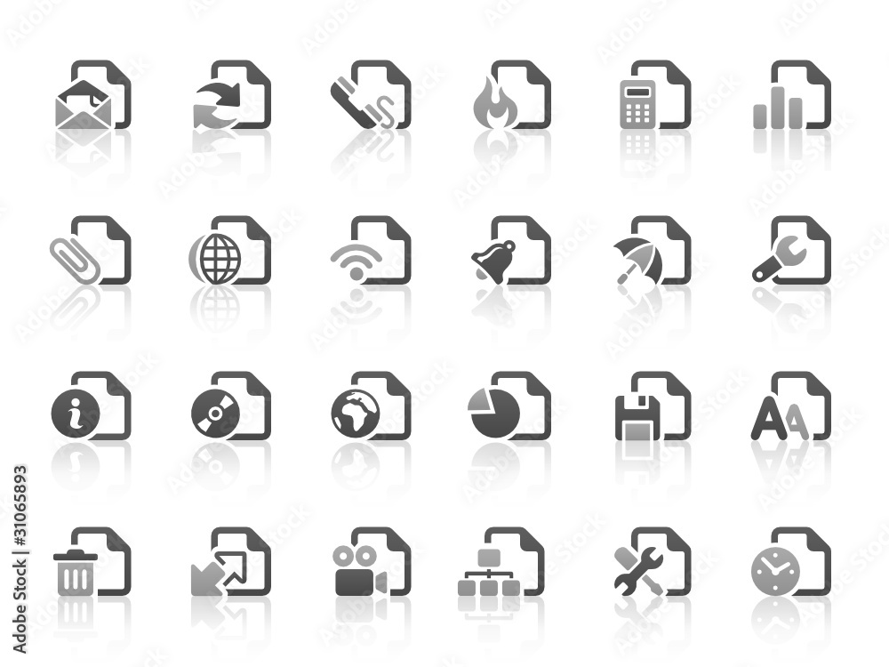 Black Gray Vector Icons Black Gray Vector Icons