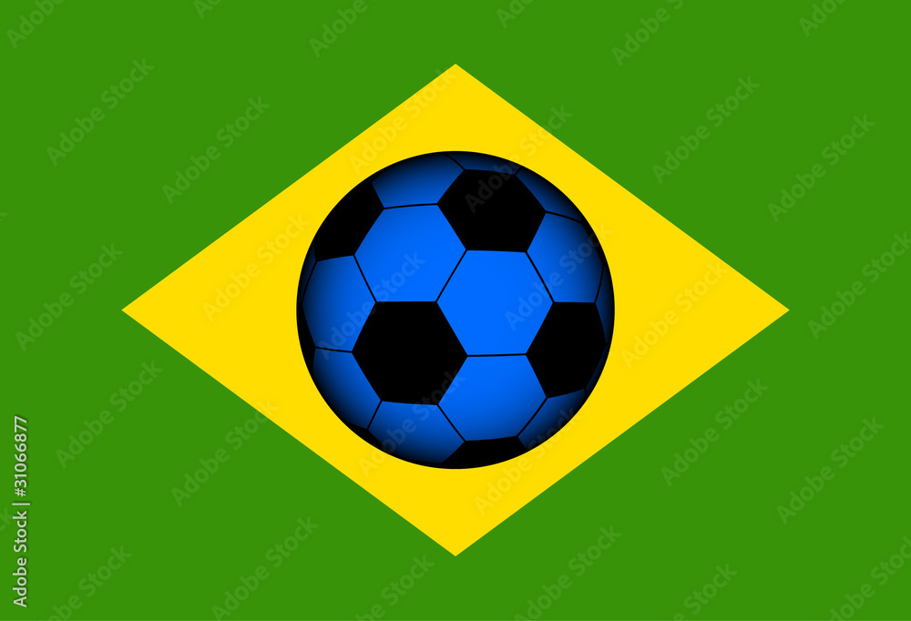 Obraz premium Fútbol brasileño