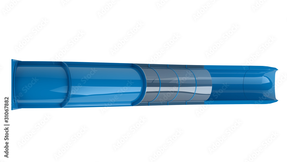 Blue waterslide Blue waterslide