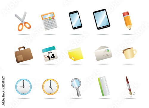 office stationery icons