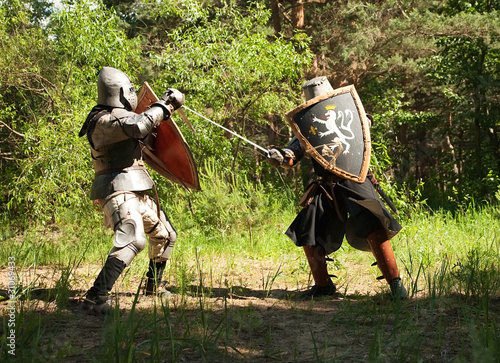 knights battle photo