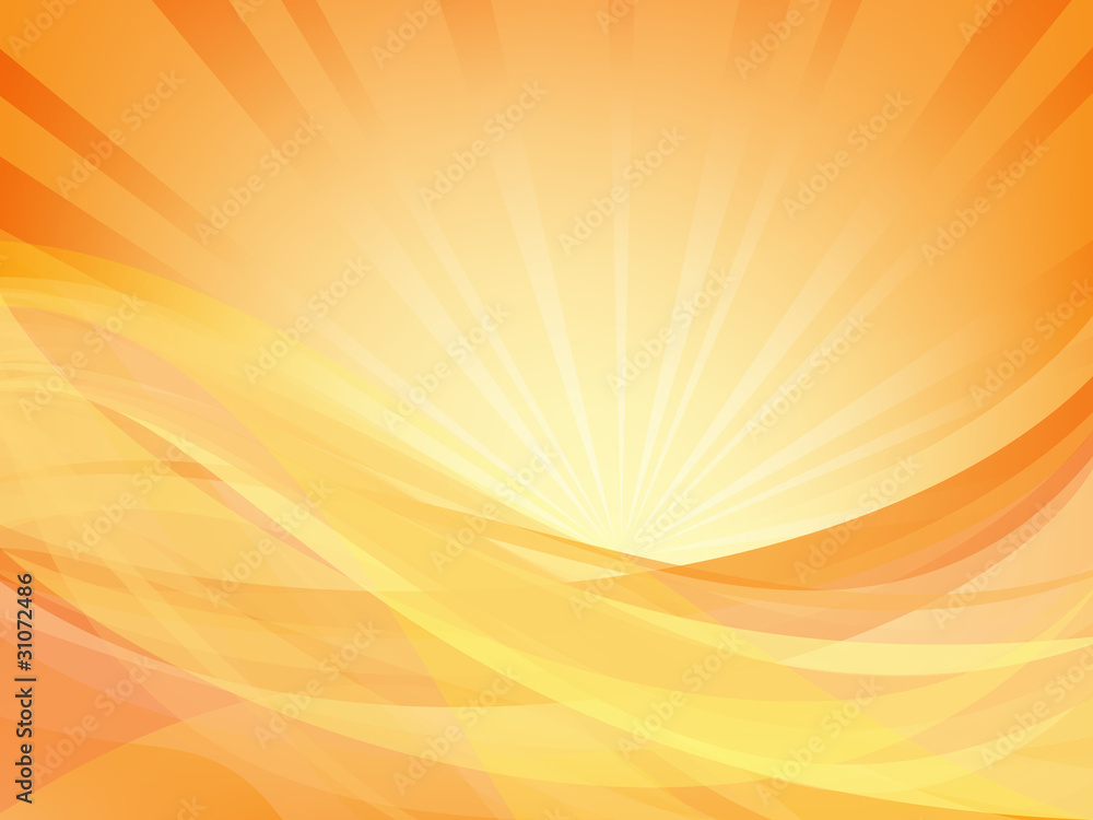 Obraz premium waves and rays of light