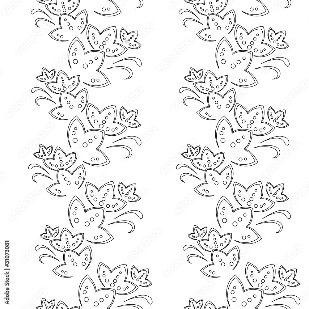 Abstract flower background, contour Abstract flower background, contour