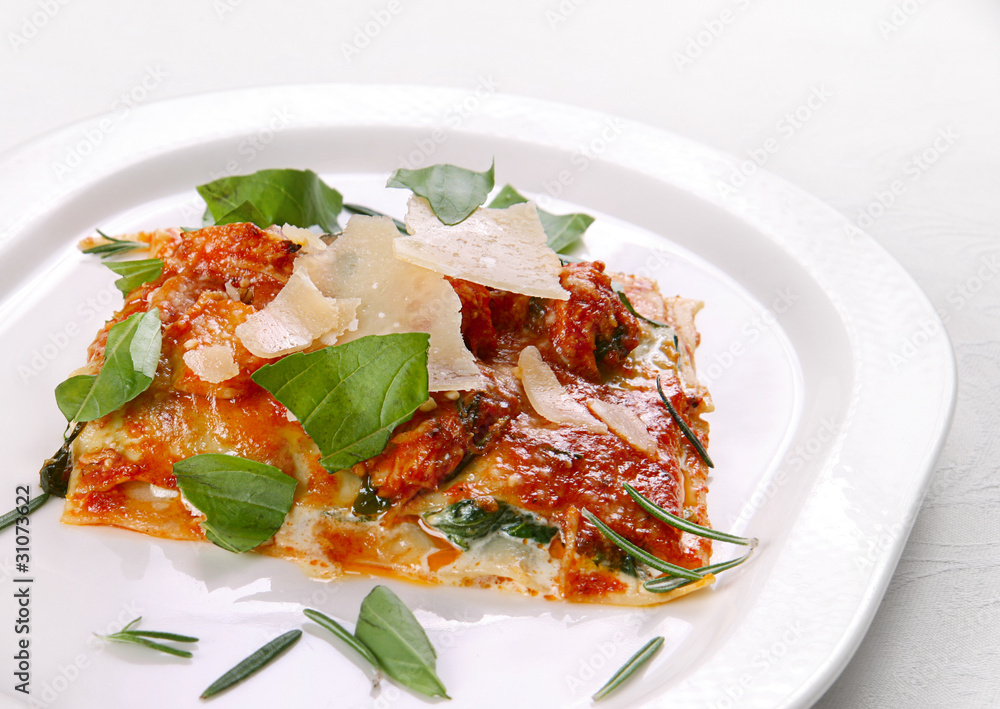 Italian food lasagna Italian food lasagna