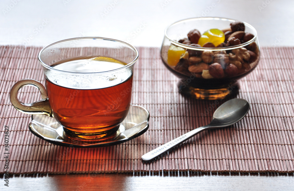 Fototapeta premium tea with lemon
