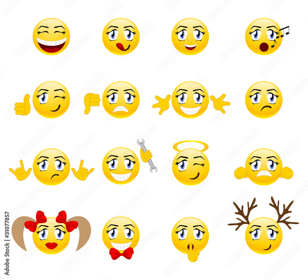 Obraz premium Emoticons