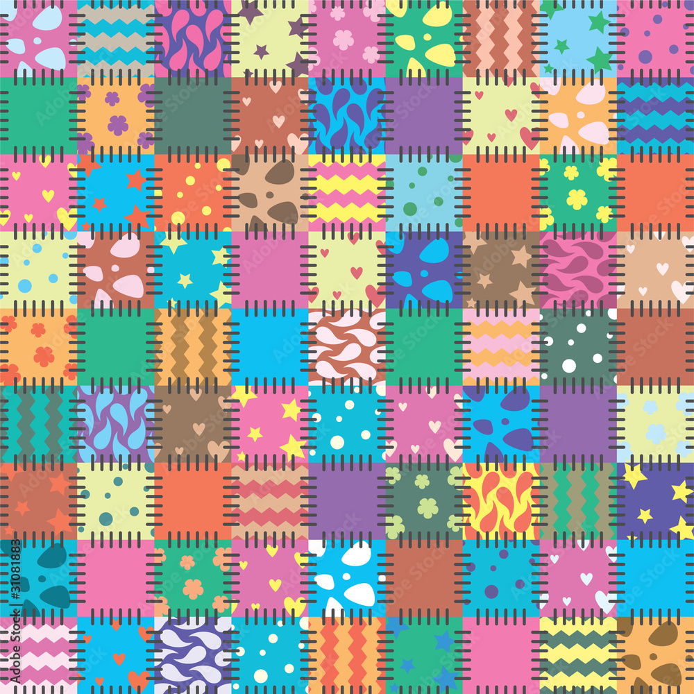 vector patchwork art background vector patchwork art background