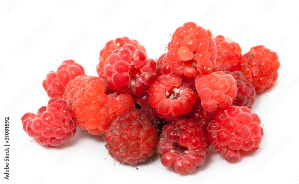 Ripe berries of raspberry Ripe berries of raspberry
