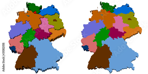 Deutschlandkarten 3d