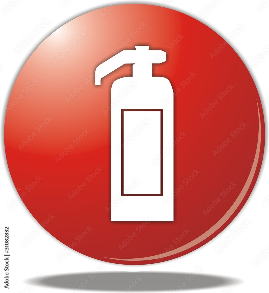 Fototapeta premium bouton extincteur
