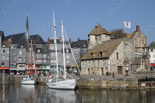 Canvas Print voilier à Honfleur