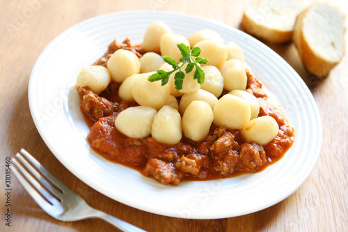 Gnocchi with Meat Sauce