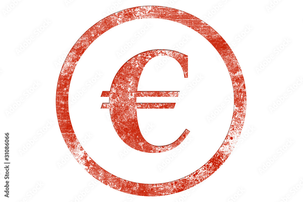 Euro stamp - obrazy, fototapety, plakaty 