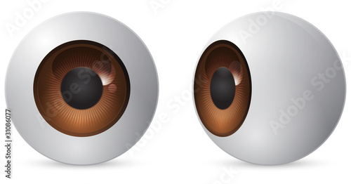 brown eye ball