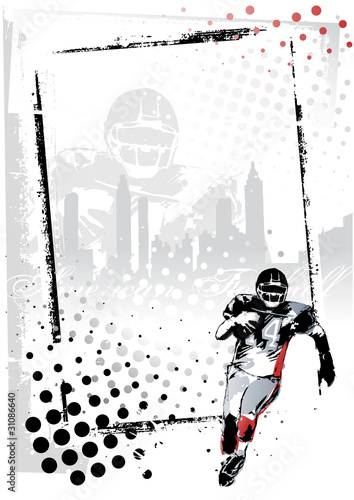 american football frame