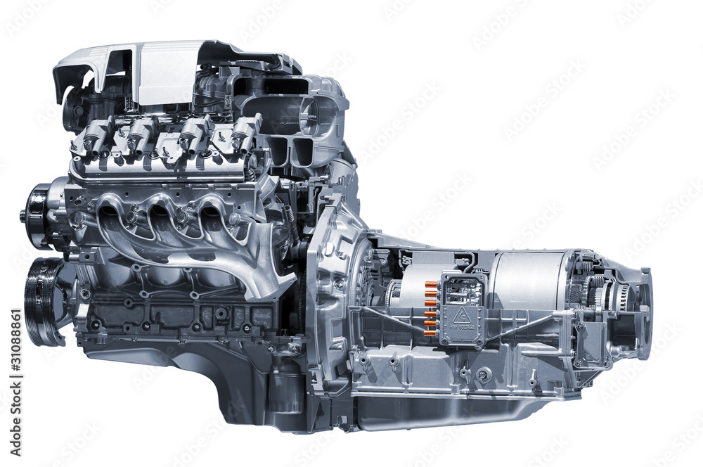 Hybrid car engine