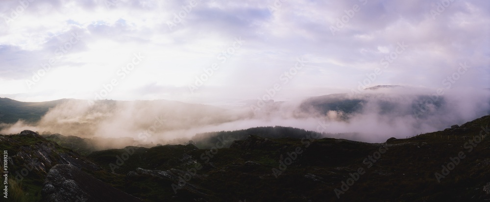 Early Morning Mist, Caha Pass, Glengarriff, Co Cork, Ireland