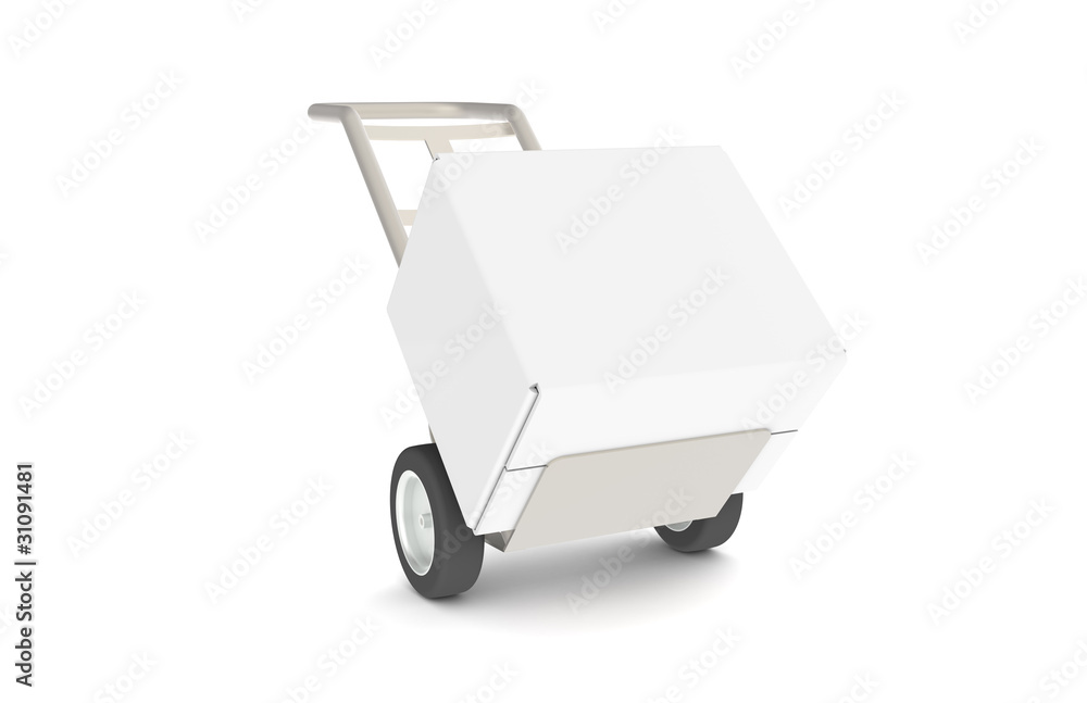 Hand Truck. Part of warehouse series. Hand Truck. Part of warehouse series.
