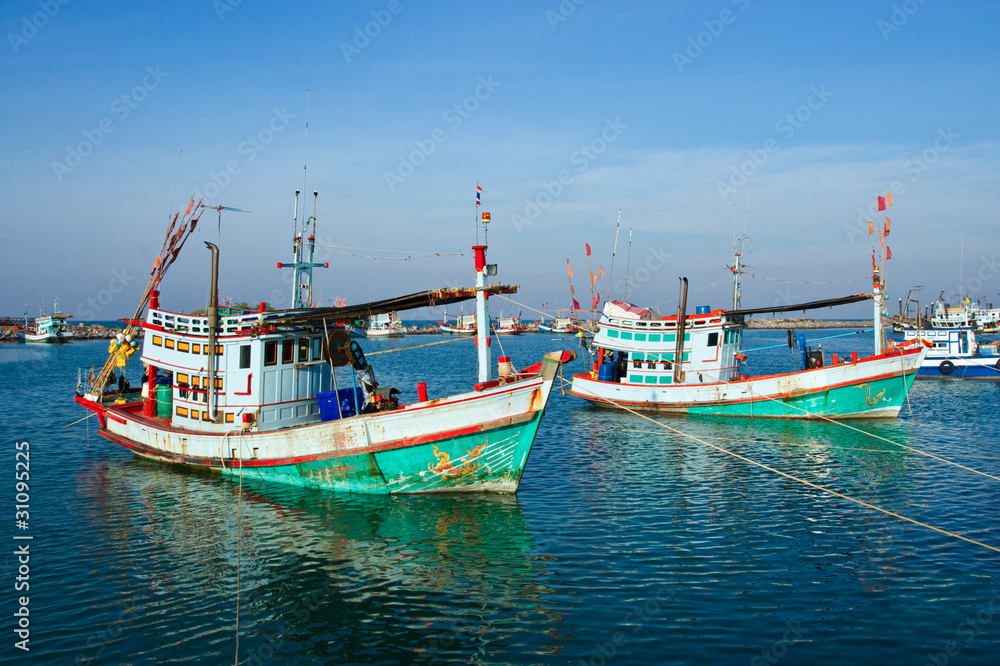 Fishing boats in Thailand